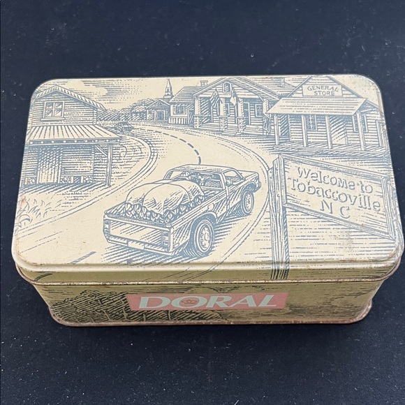 Other - Doral Vintage Tin Box with Car Design